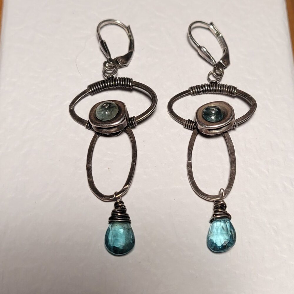 Handmade Boho Sterling Silver Earrings - Picture 7 of 9
